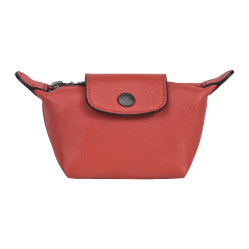 LONGCHAMP Le Pliage Cuir Овчина Сумка-пельмень Монетница Женские Апельсин