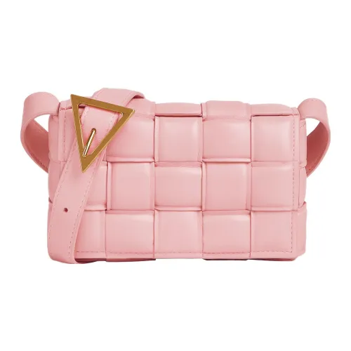 Bottega Veneta Padded Cassette Sheepskin Pillow Bag Crossbody Bag Small Women's Pink