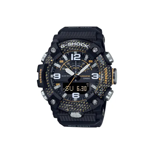 CASIO G Shock Mecha Цветовая схема Кварцевый механизм Смола Ремешок Часы Мужские Черный Циферблат GG B100Y 1APR