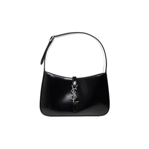 SAINT LAURENT LE5A7 Smooth Calfskin Hobo Bag Shoulder Bag Handbag Women's Black