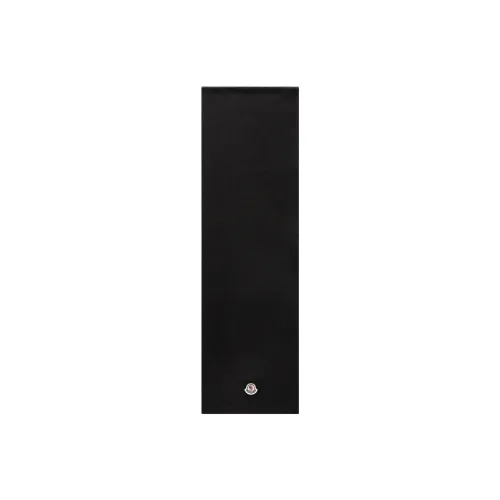 MONCLER Cotton Knit Шарфы Мужской Черный