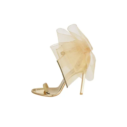 Jimmy Choo Aveline One Sandals 10 см Women's Gold