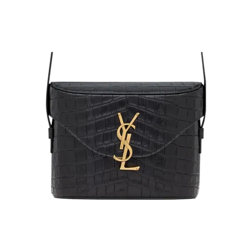 SAINT LAURENT Июнь Коровья кожа Сумка через плечо Сумка на плечо Женская Черная