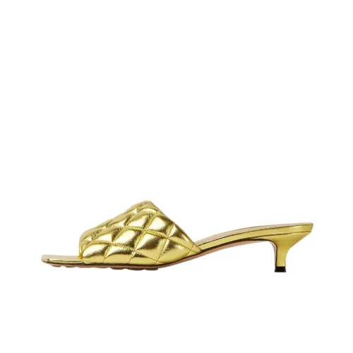 Bottega Veneta Утепленные слипоны женские золотые