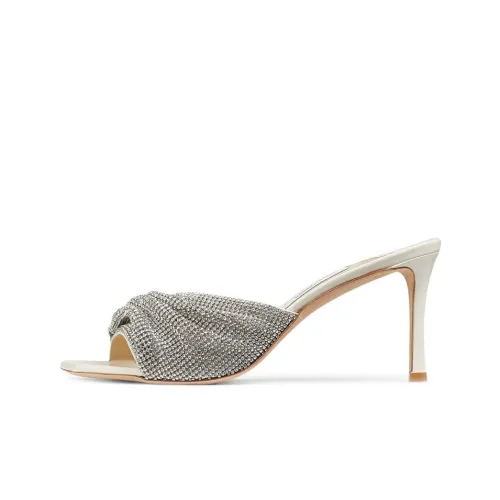 Jimmy Choo Слипоны 7,5 см Женские Серебряные