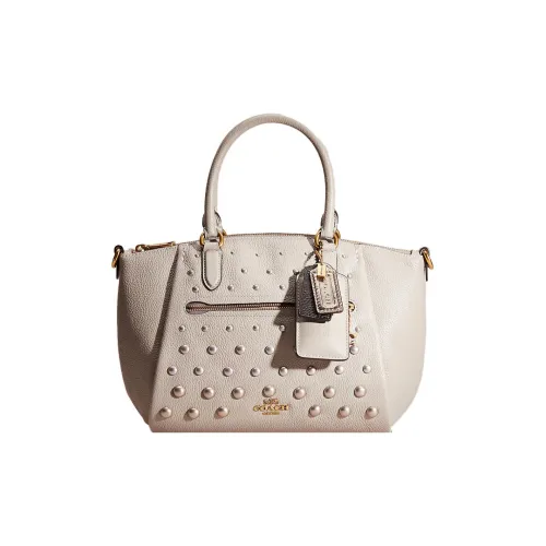 COACH Elise Каменная кожа Сумка Средняя Женская Голубая Серый