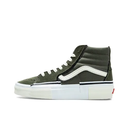 VANS SK8 High Топ Скейтборд Кроссовки Унисекс Оливково-зеленый
