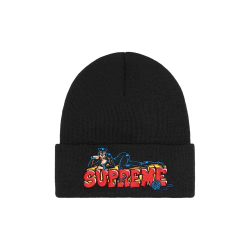 Supreme Шапки-бини Унисекс Черный Синий Белый Фиолетовый Хаки