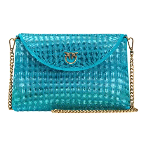 PINKO Коровья кожа Одно плечо Через плечо Клатч Женский Синий