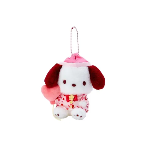 Sanrio Пижама Домашний Отпуск Коллекция Кукла Pochacco Плюшевая Подвеска 12,5 см Высота