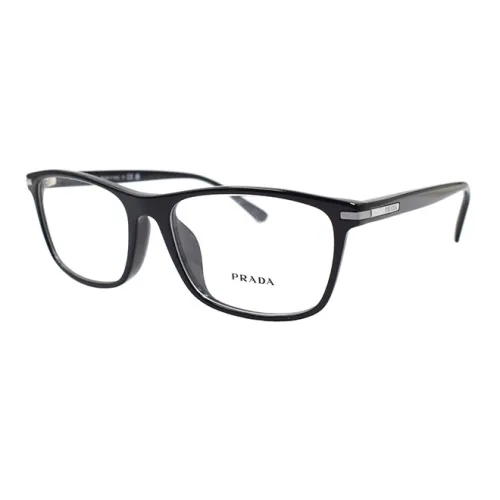 PRADA Прямоугольные Оправы для Очков Мужские Черные