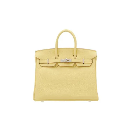 HERMES Birkin Togo Кожа Сумка Birkin Сумка Женская 1Z Jaune Poussin Цыплячий Желтый