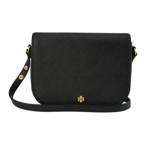 Tory Burch Emerson Кожа Сумка через плечо Сумка на плечо Женская Черная