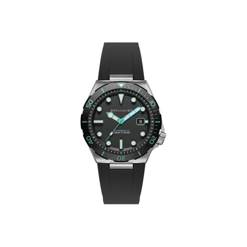 SPINNAKER BOETTGER Collection Мужские часы Автоматический механический механизм Резиновый ремешок 42 мм Серый циферблат Мужские часы