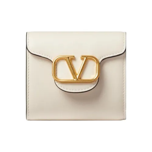 Valentino Телячья кожа Кошелек Маленький Женский Белый