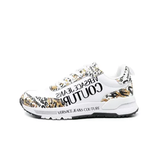 VERSACE JEANS Couture Низкий топ Повседневные спортивные кроссовки Женские Белые