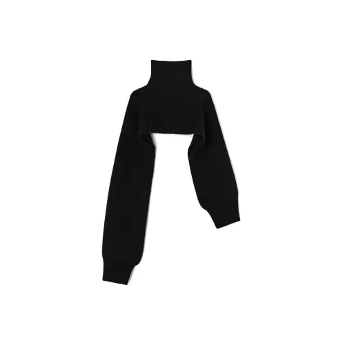 JIL SANDER Кашемир Шали Черный Женские