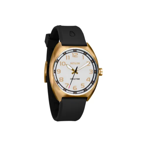 NIXON Кварцевый механизм силиконовый ремешок 38 мм золотой циферблат унисекс A1365_0