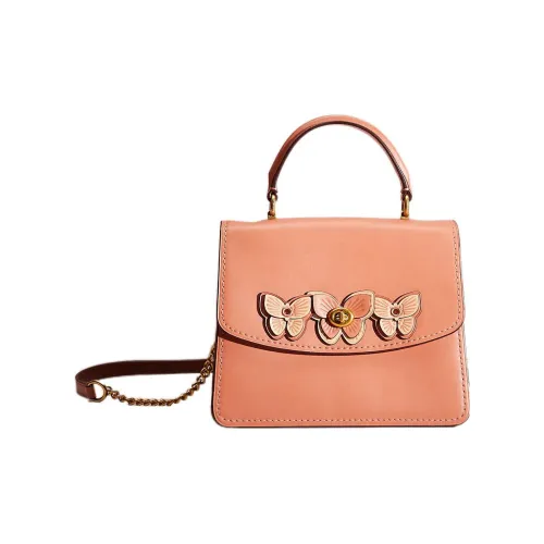 COACH Parker Телячья кожа Сумка Средний Женский Розовый