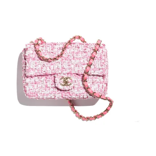 CHANEL Металлическая сумка с клапаном сумка через плечо сумка на плечо женская розовая и белая