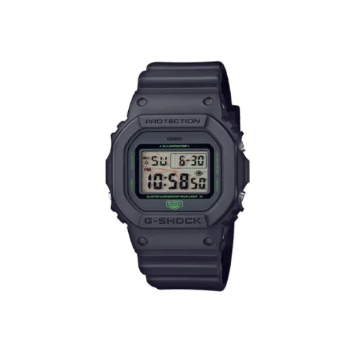 CASIO SQUAD Series Электронные Часы с Механизмом Резиновый Ремешок 48,9*42,8 мм Мужские Часы Серый Циферблат DW 5600MNT