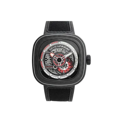 SEVENFRIDAY Автоматический Механический Часы для мужчин, 47,6мм*47мм*15мм, Розовый