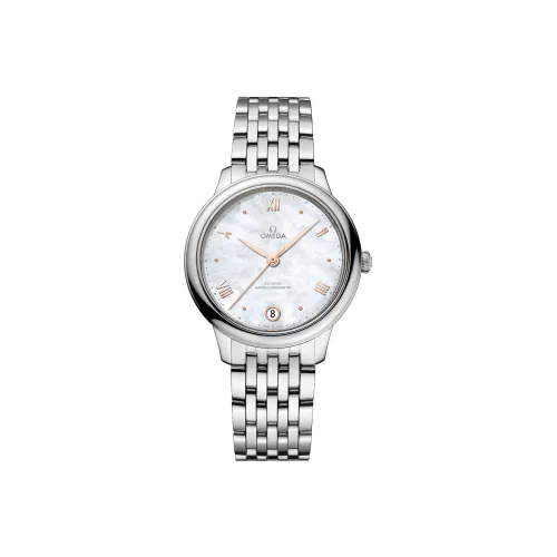 OMEGA Автоматический Механический Movement Женские Часы Elegant Saucer Series 34mm*10,1mm Серый