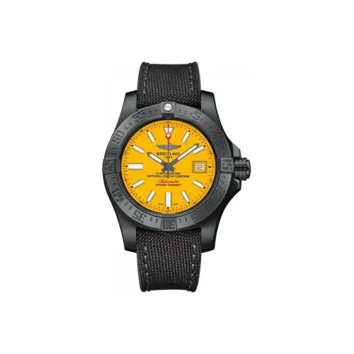 Breitling Автоматический Механический Механизм Мужские Часы Avenger 45 мм Желтые