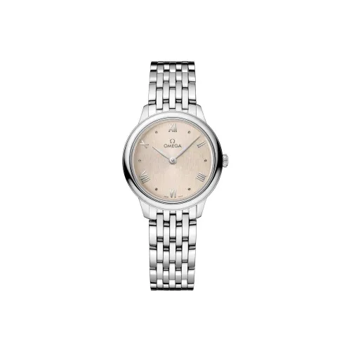 OMEGA Quartz Movement Женские Elegant Saucer Series Часы 27,5mm*6,3mm Кофе