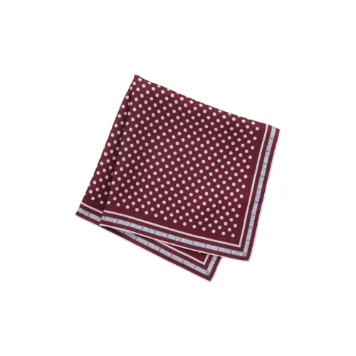 MIU MIU Шелковый шарф женский бордовый