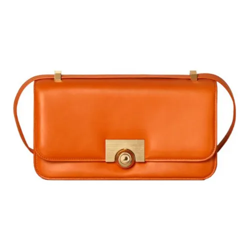 Bottega Veneta Телячья кожа Сумка через плечо Сумка на плечо Женская Оранжевая