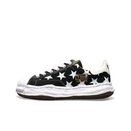 Atmos X MIHARA YASUHIRO Blakey Low Топ Стильные Скейтбординги Унисекс Черный