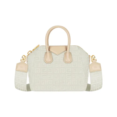 GIVENCHY Antigona Вышивка С кожаными вставками Сумка Сумка через плечо Сумка через плечо Мини Женская Естественный Бежевый