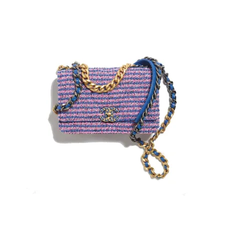 CHANEL Twill Мягкая Шерстяная Сумка через плечо Кошелек Женский Синий Розовый Черный Белый