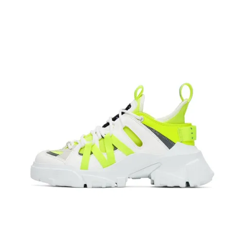 McQ Alexander McQueen Низкий топ Повседневная обувь Женская Белый Зеленый