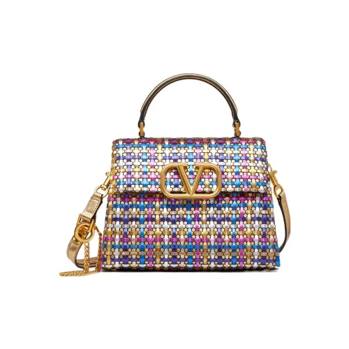 Valentino VSLING Сумка через плечо из коровьей кожи маленькая сумка женская металлический многоцветный