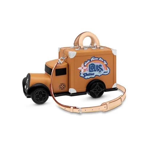 LOUIS VUITTON SOFT TRUNK Корова Кожа Коробка Сумка Сумка через плечо Сумка через плечо Мужская Коричневая