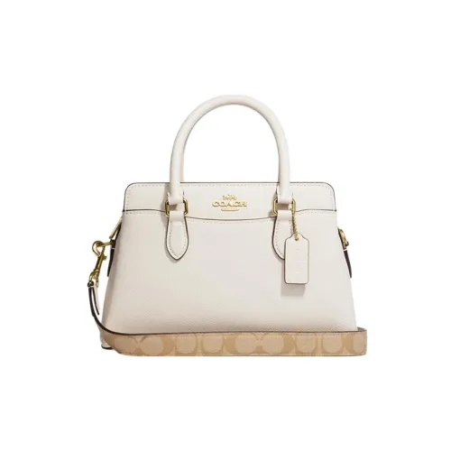 COACH Darcie ПВХ Сумка Сумка через плечо Сумка через плечо Мини Женская Мел Белый