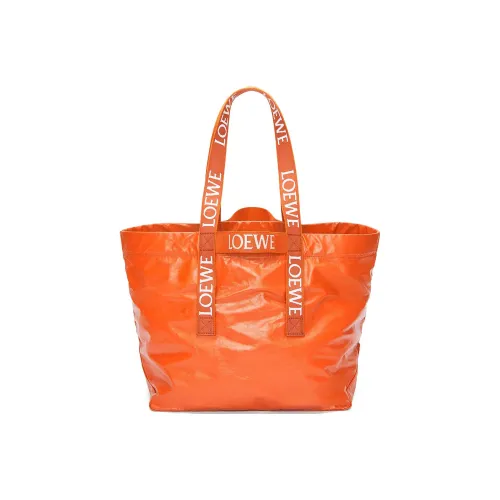 LOEWE Бумага Текстура Коровья кожа Тоут Сумка Сумка для покупок Сумка на плечо Сумка Обычный Унисекс Апельсин