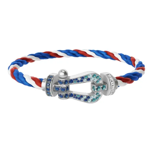 FRED Force 10 Collection 18K Белый, золотой Нержавеющая сталь Нарукавные повязки Синий Унисекс