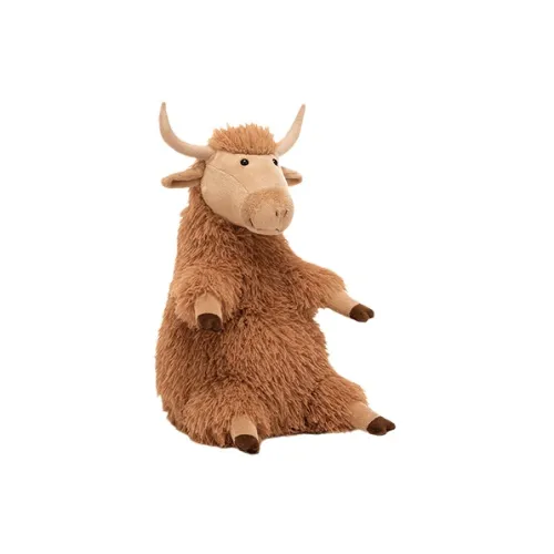 JELLYCAT Farm Animal Collection HEBEI Highland Корова Куклы Плюшевая кукла 26 см Высота