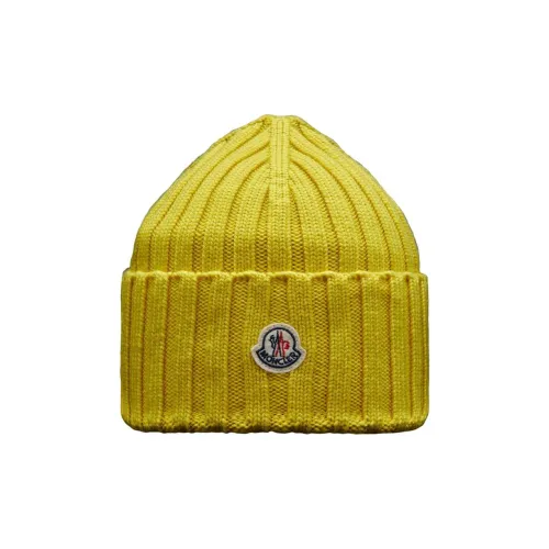 Moncler Шерстяные Шапки Желтые Женские