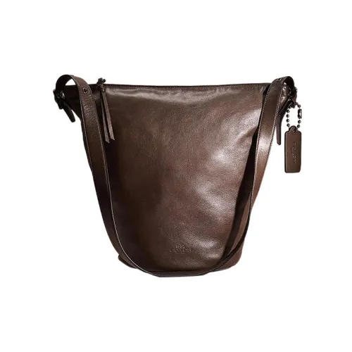 COACH Bleecker Кожа Путешественная Сумка Сумка через плечо Сумка на плечо Женская Темно-коричневая