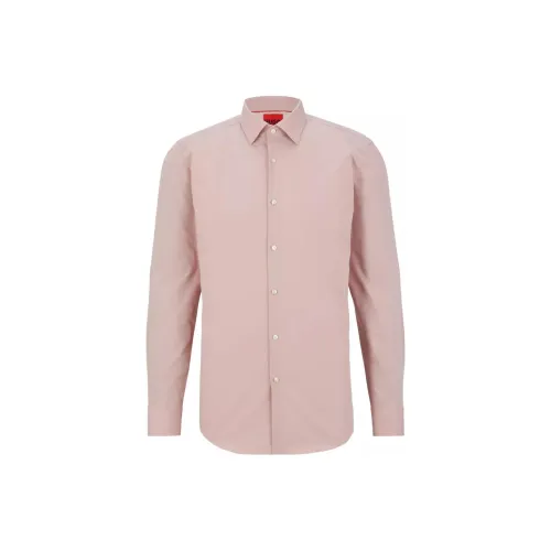 Hugo Boss Светло-розовые Мужские Рубашки