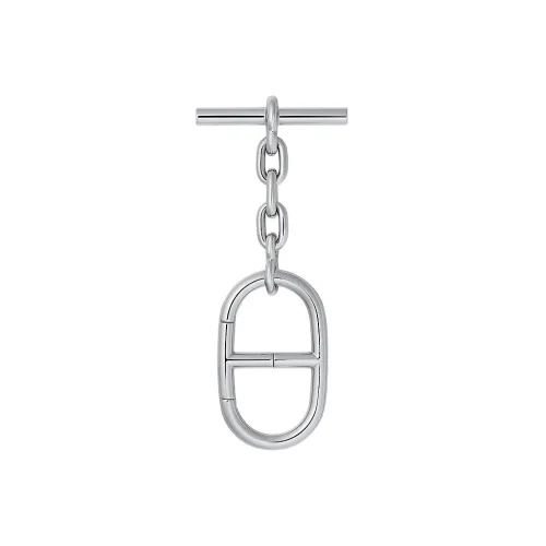 HERMES Ремешок Keychain Унисекс Серебряный