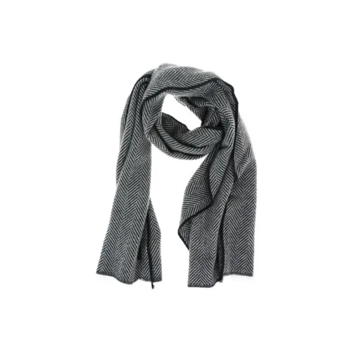 Ermenegildo Zegna Кашемировые вязаные шарфы Серый Мужской