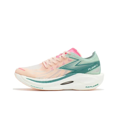 361° Feiran 2 Сладкий стиль Низкий топ Беговые кроссовки Женские Розовый зеленый