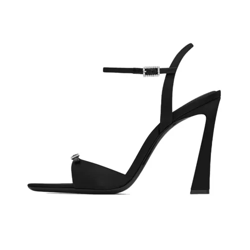 SAINT LAURENT Venue Nue One Strap Sandals 10,5cm Women's Black SAINT LAURENT Venue Nue One Ремень Сандалии 10,5см Женские Черные