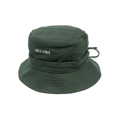 Jacquemus Cotton Bucket Hats Зеленый Мужской