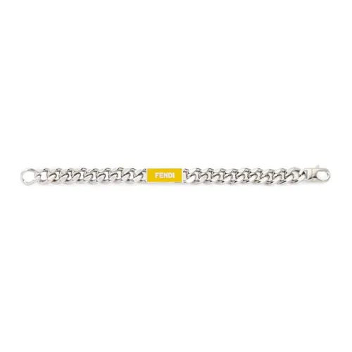 Fendi Brass Bracelets Серебряный Мужской